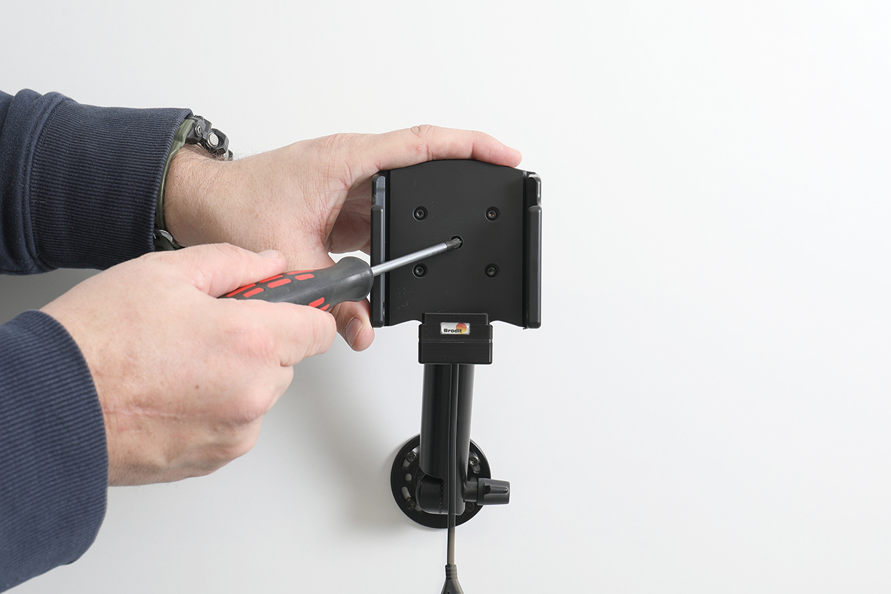 Brodit 713420 Aktive Halterung Pogo-Pin Schwarz