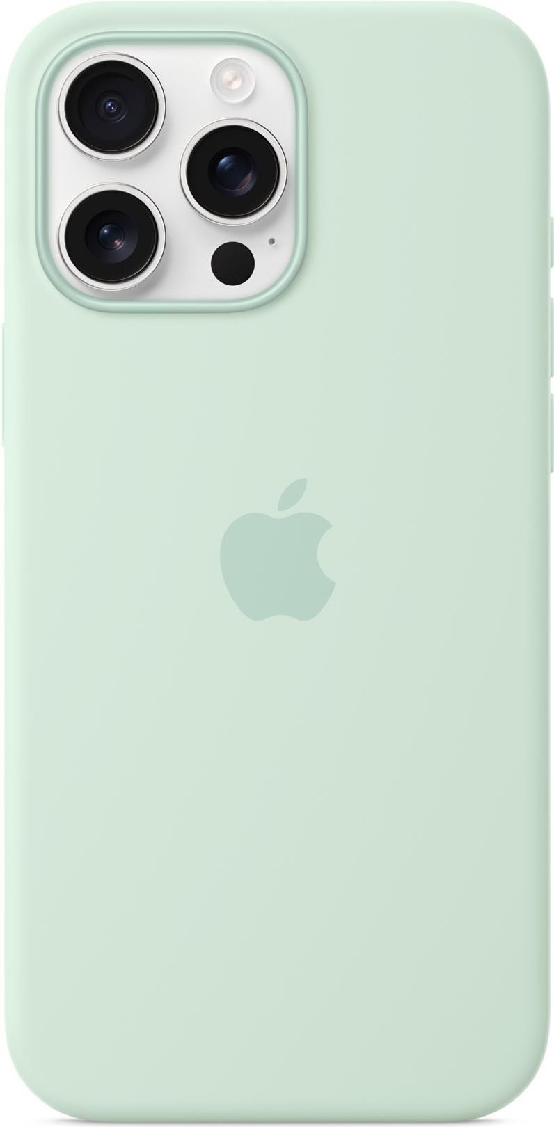 Image of Apple iPhone 16 Pro Max Silicone Case with MagSafe - Aquamarine (MDGY4ZM/A)