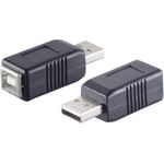 shiverpeaks BASIC-S USB Adapter USB-A Stecker - USB-B Kupplung, im Polybeutel mit Euro- (BS77046)
