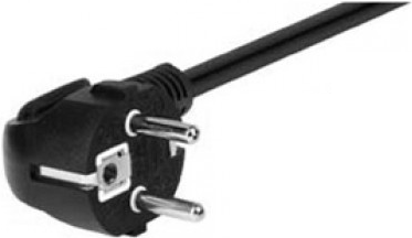 Netzanschlusskabel 16 A, Schukostecker an 16 A Kaltgerätebuchse, schwarz, 1,0 m Netzanschlusskabel für Deutschland, Frankreich, Belgien... z. B. zum Anschluss einer USV (35018)
