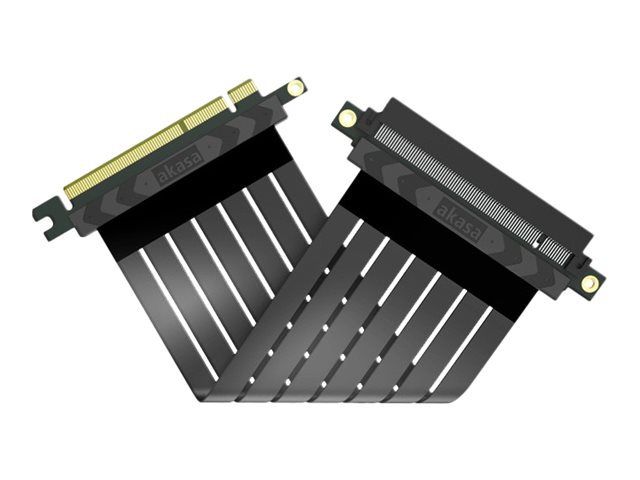 Akasa RISER BLACK X2 Mark IV PCIe 4.0 x16 Riser-Kabel 20 cm Schwarz