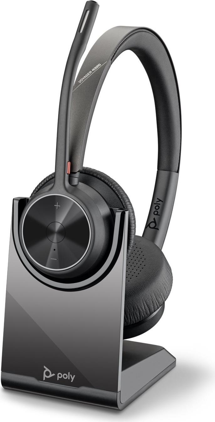 HP Poly Voyager 4320 On-Ear Headset Bluetooth USB-C Schwarz