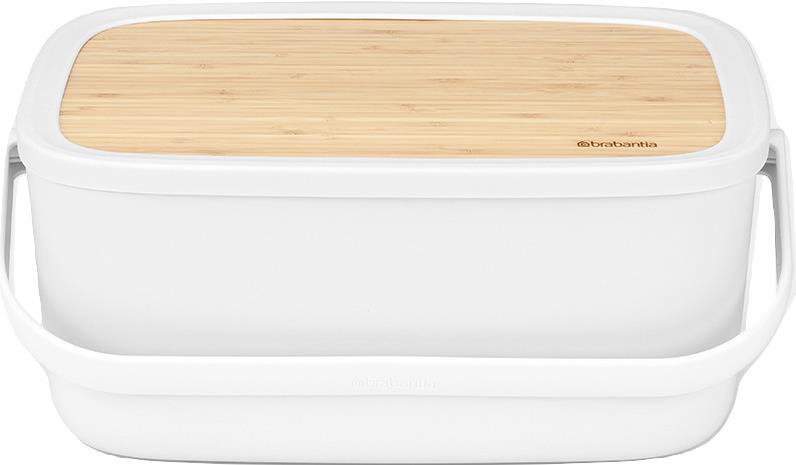 Brabantia 128288 Brotkasten Rechteckig Grau - Holz (128288)