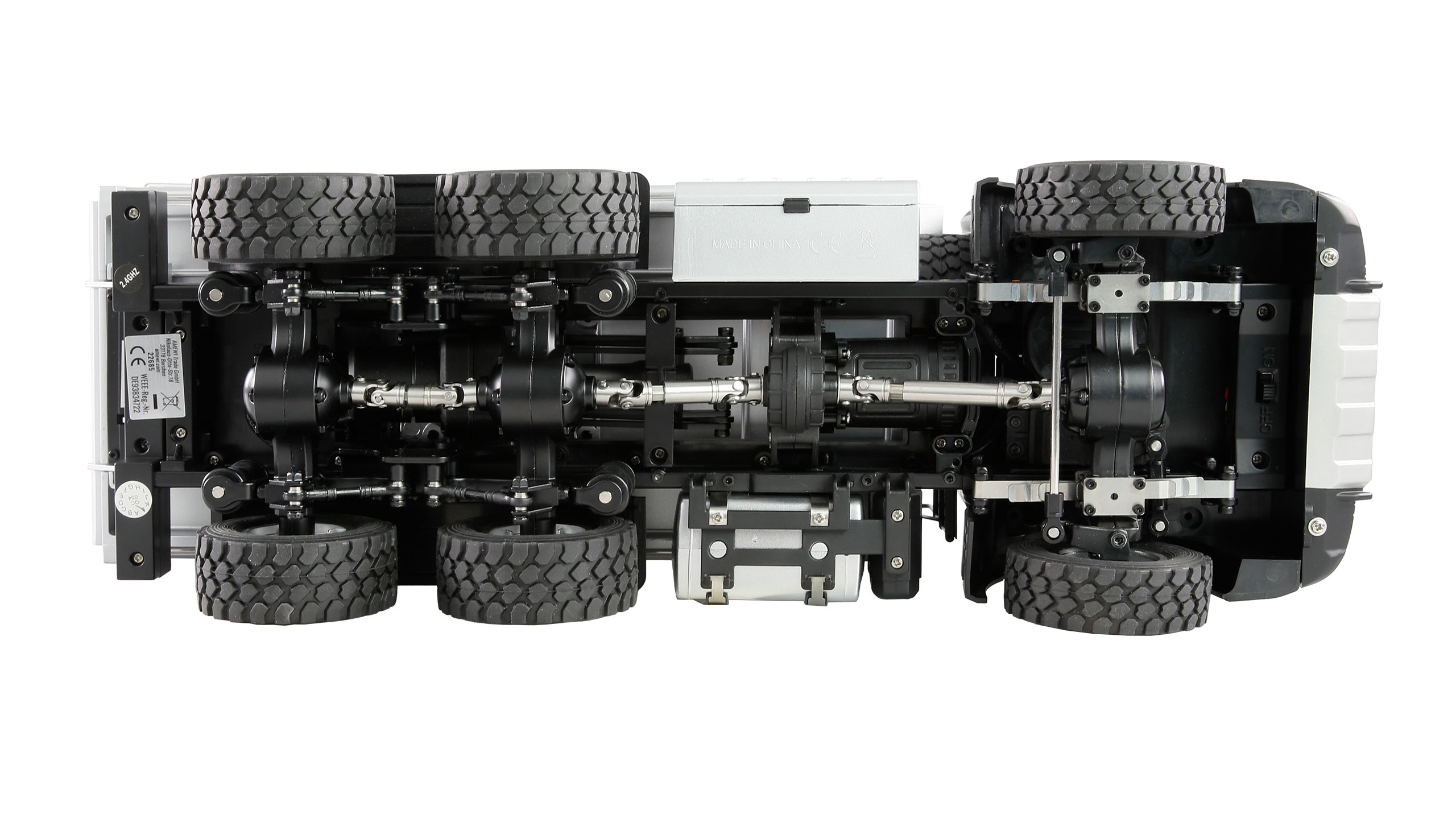 Amewi Mercedes-Benz Arocs Muldenkipper 6x6 1:14 RTR Rot