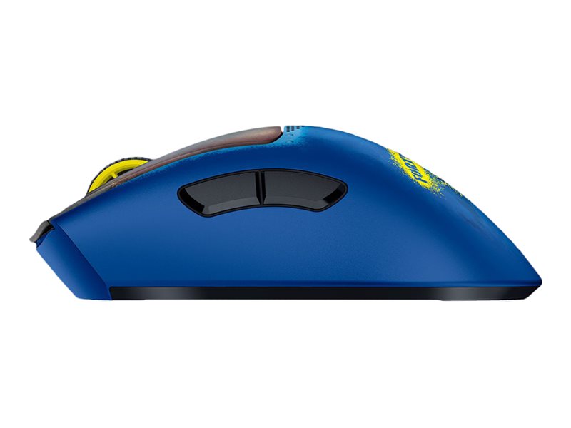 Razer DeathAdder V3 Pro Fortnite Edition Gaming-Maus ergonomisch USB Blau, Gelb