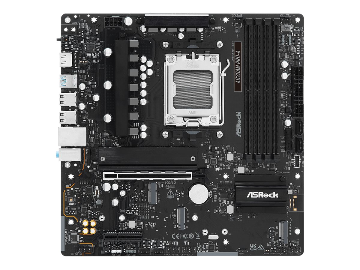 ASRock A620AM PRO-A AMD A620 micro ATX Sockel AM5 DDR5 Schwarz