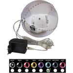 EUROPALMS LED Snowball 15cm, eisblau (83501241)