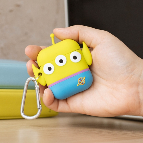 ThumbsUp! PowerSquad AirPods Case Alien 3D-Silikon Blau, Weiß, Gelb