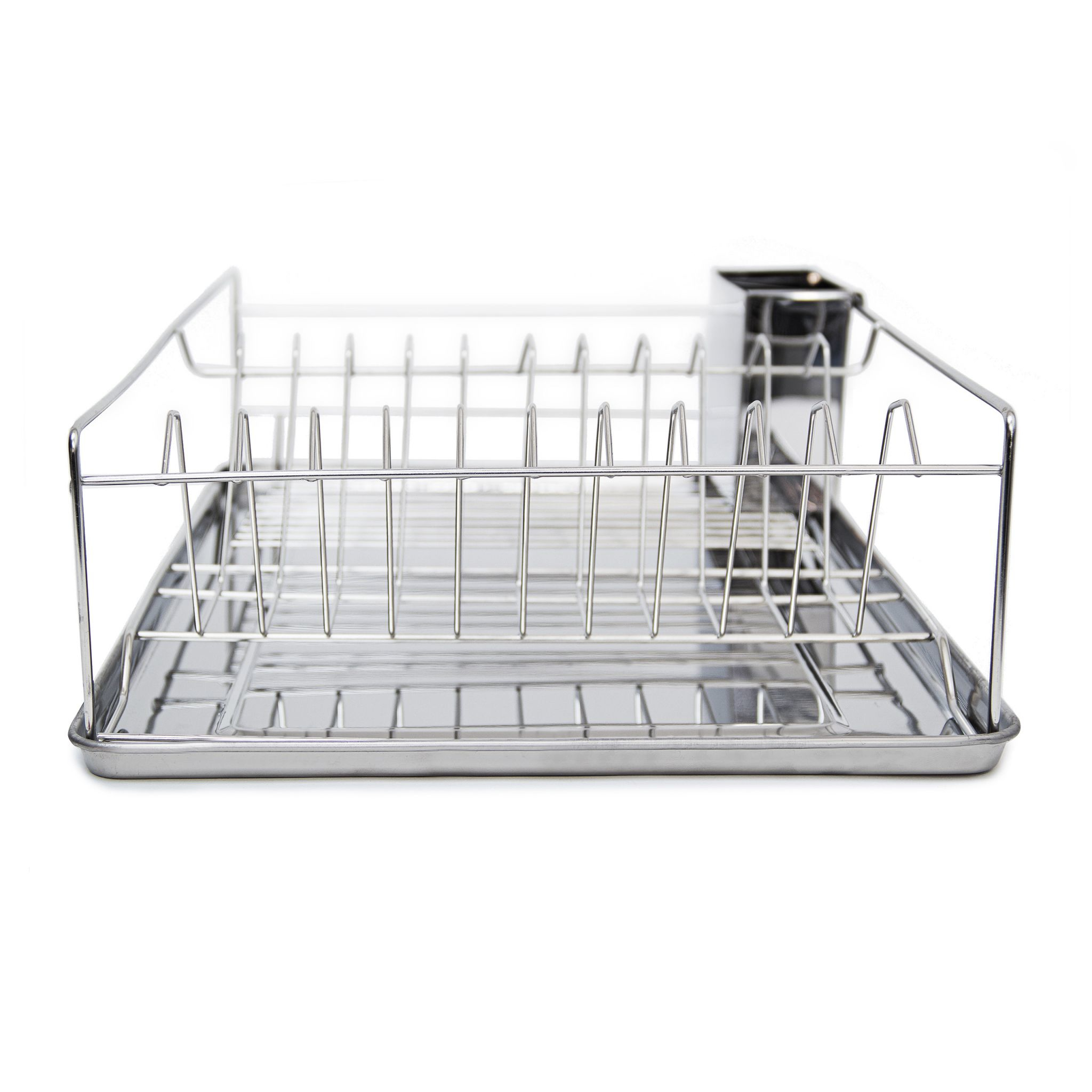 Relaxdays Abtropfgestell Metall 48 x 33 x 12 cm Silber