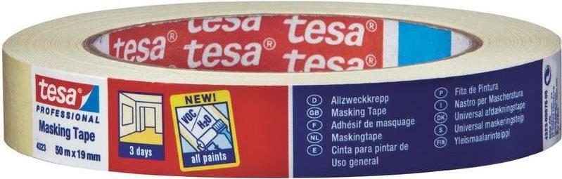 tesa® Maler-Allzweckkrepp 4323 (L x B) 50 m x 50 mm Beige 04323-80-00 Inhalt: 1 Rolle(n) (04323-80-00)