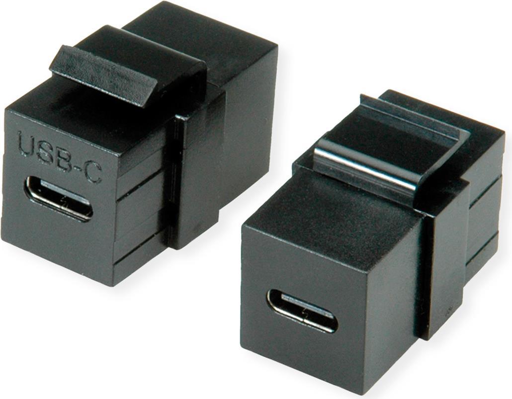 VALUE USB Typ C Keystone Modul, schwarz (25.99.8210)