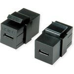 VALUE USB Typ C Keystone Modul, schwarz (25.99.8210)