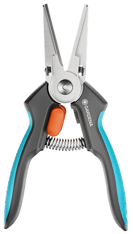 Gardena GripCut. Materiallgriff: Kunststoff, Handgrifffarbe: Schwarz, Grün, Material Messer: Edelstahl. Menge pro Packung: 1 Stück(e) (12213-20)