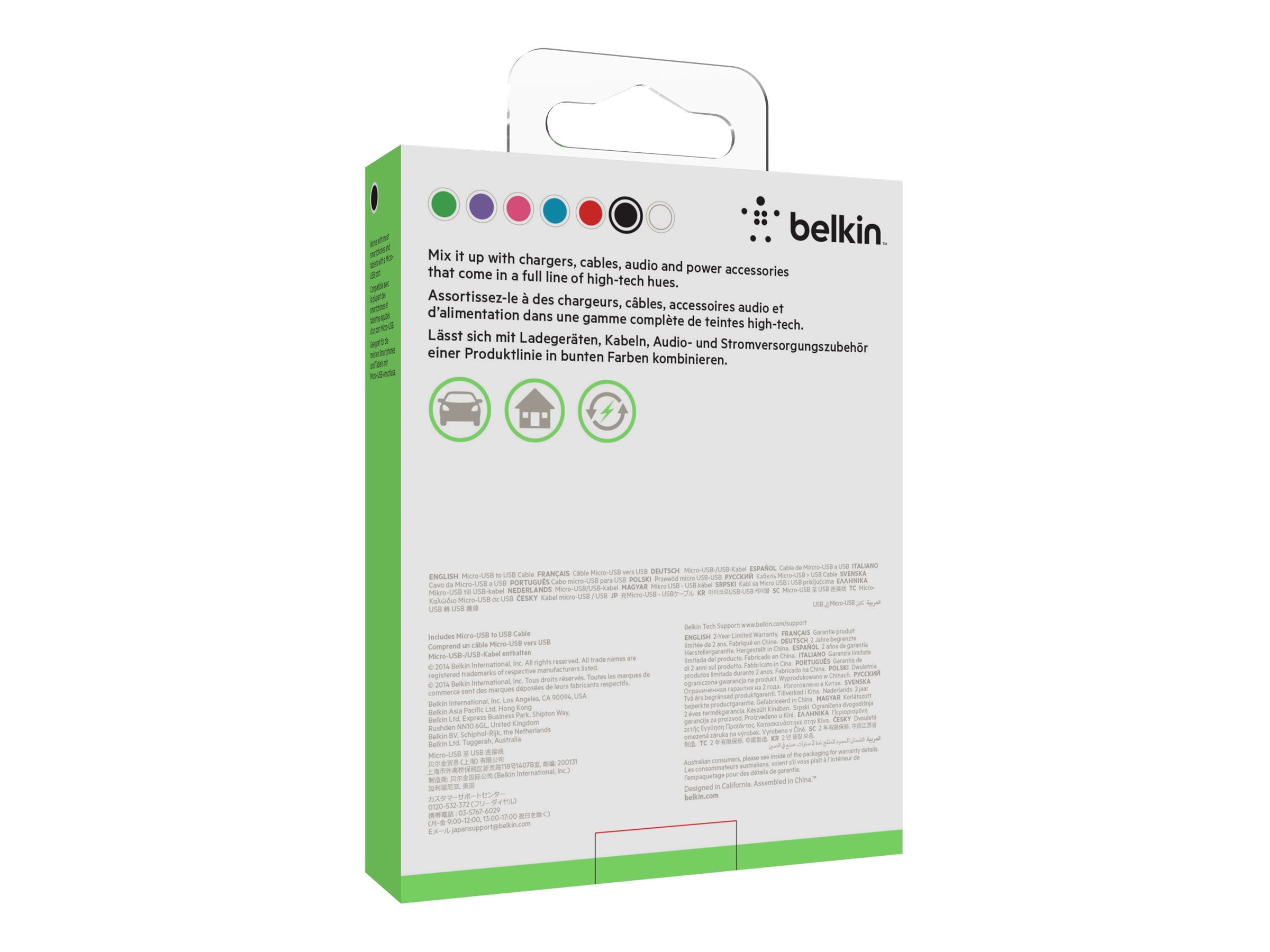 Belkin MIXIT USB-A zu Micro-USB 3 m Schwarz