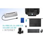 i-Tec USB-C Metal Ergonomic 4K 3x Display Docking Station + Power Delivery (C31FLATDOCKPDPRO)