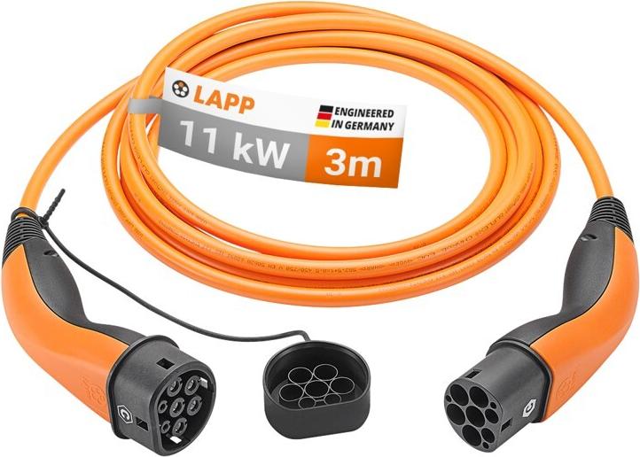 Lapp Ladekabel Typ 2 bis 11 kW 3 m Orange