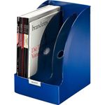 Esselte-Leitz LEITZ Stehsammler Plus Jumbo, DIN A4, Polystyrol, blau Fassungsvermögen: 205 mm, mit Griffloch an der Rückseite, - 1 Stück (5239-00-35)