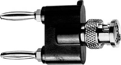 Telegärtner Messadapter [ BNC-Stecker - Lamellenstecker 4 mm, Lamellenstecker 4 mm] J01008A0626 Schwarz, Silber (J01008A0626)