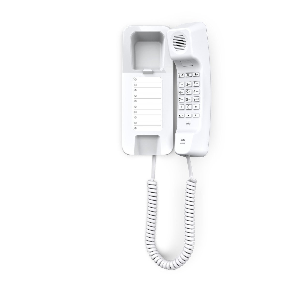 Gigaset Desk 200 Analoges Telefon mit Schnur 10 Eintragungen Weiß