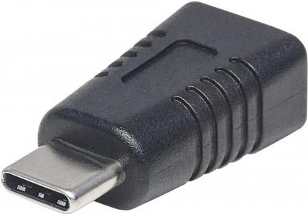 MANHATTAN USB 3.1 Mini-B auf Typ C-Adapter Mini-B-Buchse auf Typ C-Stecker, USB 3.1 Gen1, schwarz (354677)