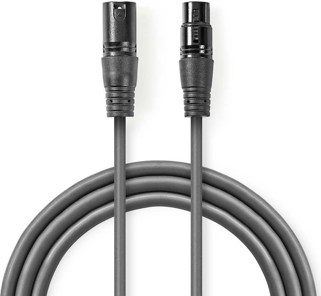 Nedis COTH15010GY50 Audio-Kabel XLR (3-pin) Grau (COTH15010GY50)