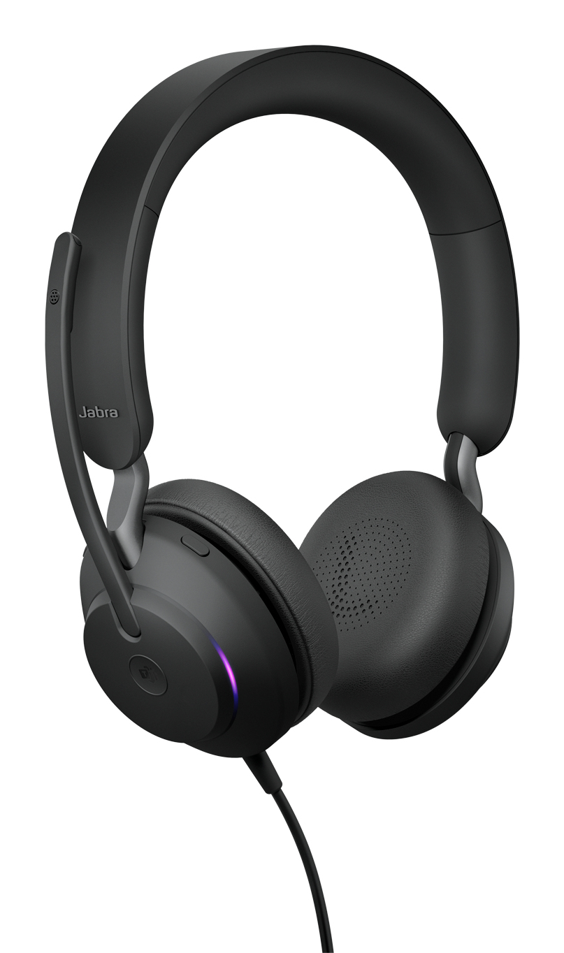Jabra Evolve2 40 SE On-Ear Stereo Headset Microsoft Teams USB-C/USB-A Schwarz