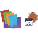 ELBA ULTIMATE Einstellmappe mit 2 Klappen, DIN A4, gelb aus 240 g/qm starkem CANSON Karton, Klappen vorgedruckt - 25 Stück (103130)