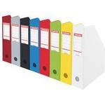 Esselte Stehsammler, DIN A4 (B)100 mm, farbig sortiert aus Pappe, mit PVC-Folie umschweißt, faltbar,mit Sichttasche - 10 Stück (21027)