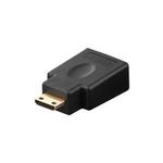 Wentronic Goobay HDMI™-Adapter, HDMI Standard-Buchse (Typ A), Schwarz - HDMI™ A-Buchse>HDMI™ C(Mini)-Stecker (68841)