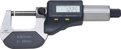 HELIOS PREISSER Bügelmessschraube mit digitaler Anzeige 0 - 25 mm Helios Preisser 0912501 Ablesung: