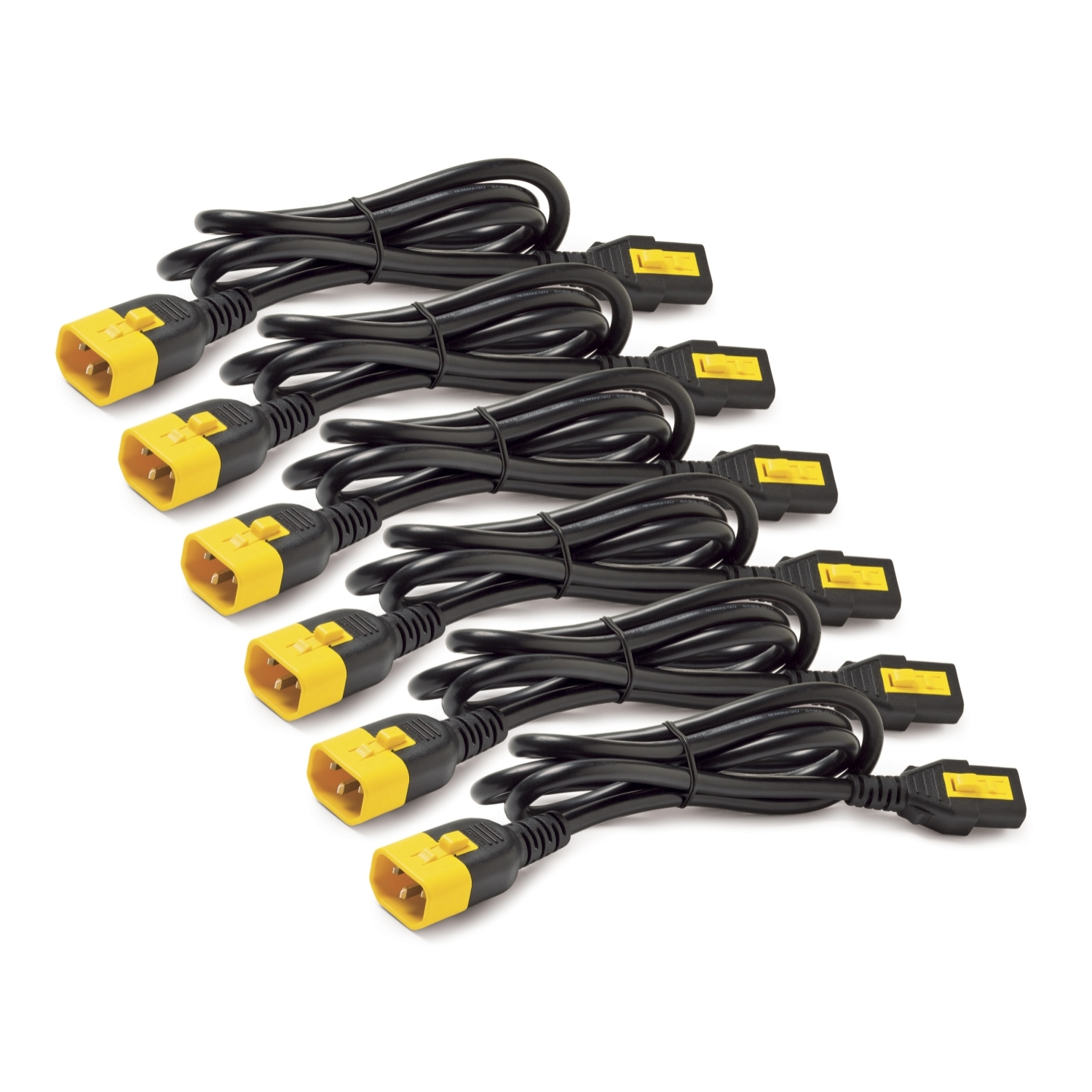 APC AP8706S-WW Stromkabel-Set 6x Locking C13 auf C14 1,83 m Schwarz