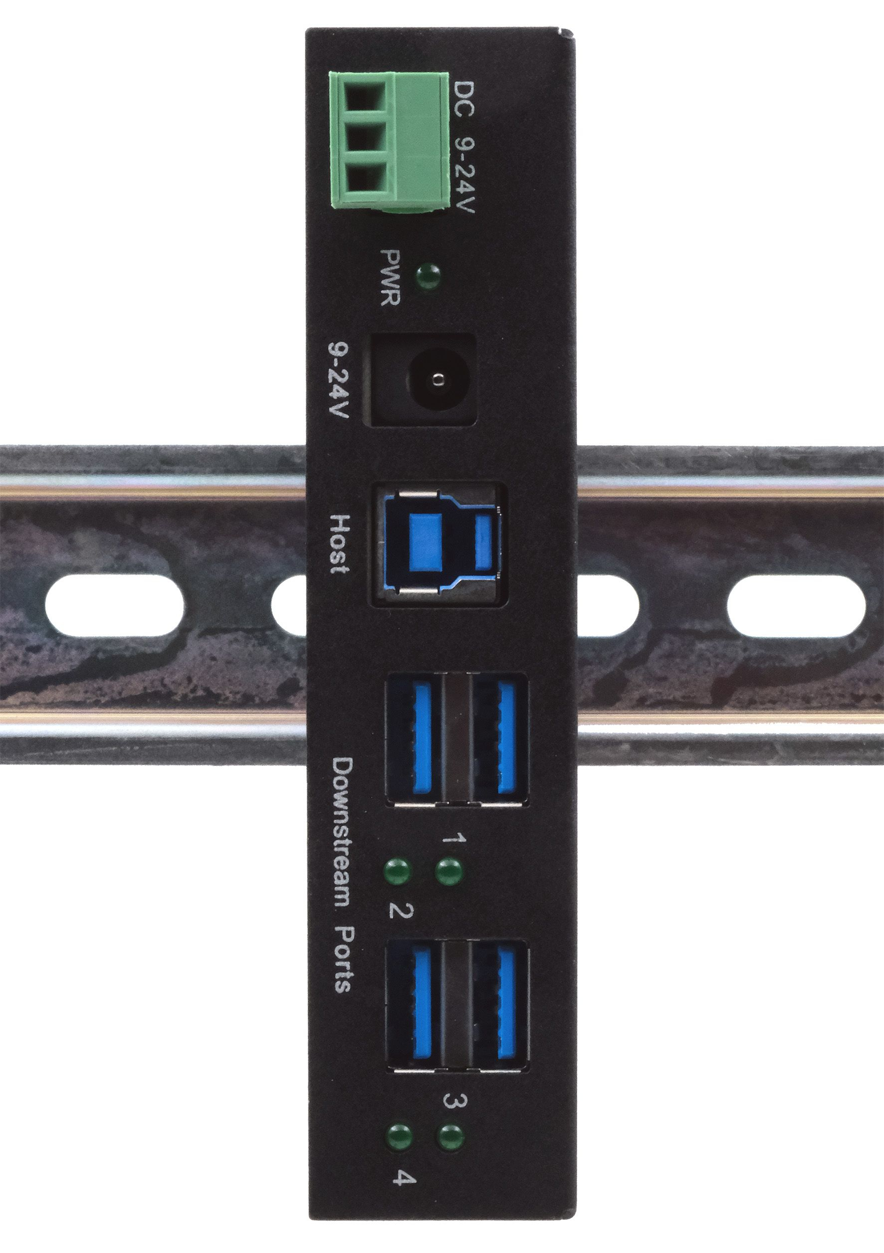 Exsys EX-11244HMS USB-Hub 4 Port USB 3.2 Gen 1 Schwarz