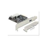 Delock PCI Express x4 Karte > 1 x extern + 1 x intern SuperSpeed USB 10 Gbps (USB 3.1 Gen 2) Typ A Buchse (89399)