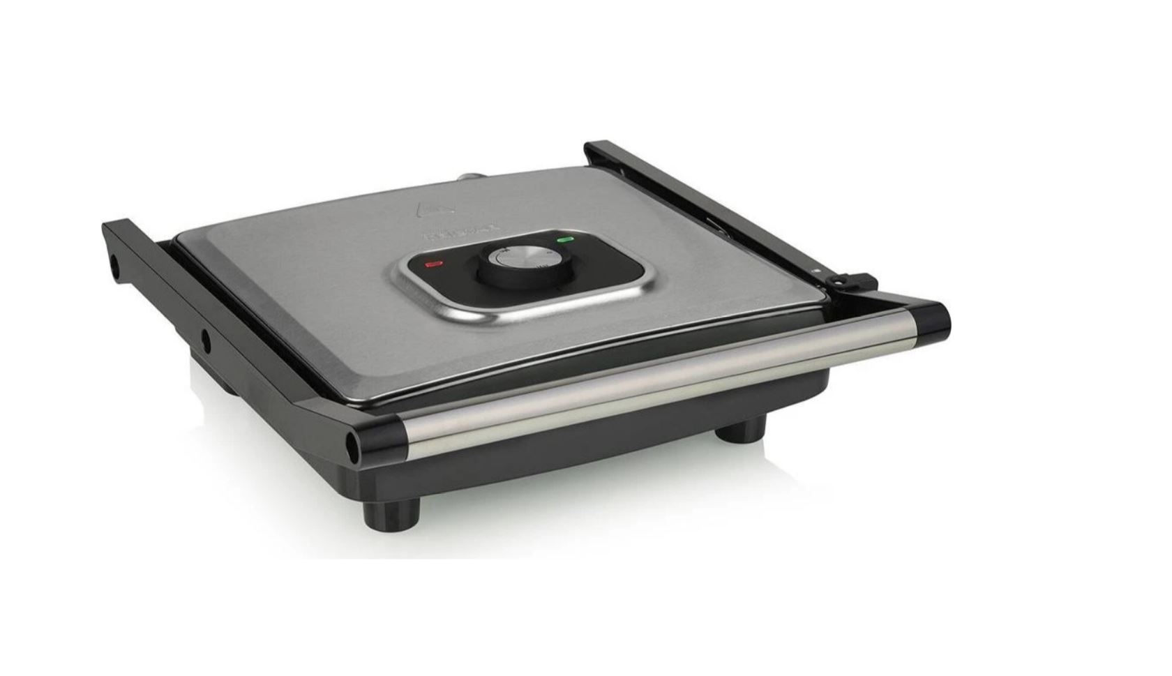 Tristar GR-2858 Kontaktgrill 2000W Antihaftbeschichtung 30x26cm Schwarz Silber