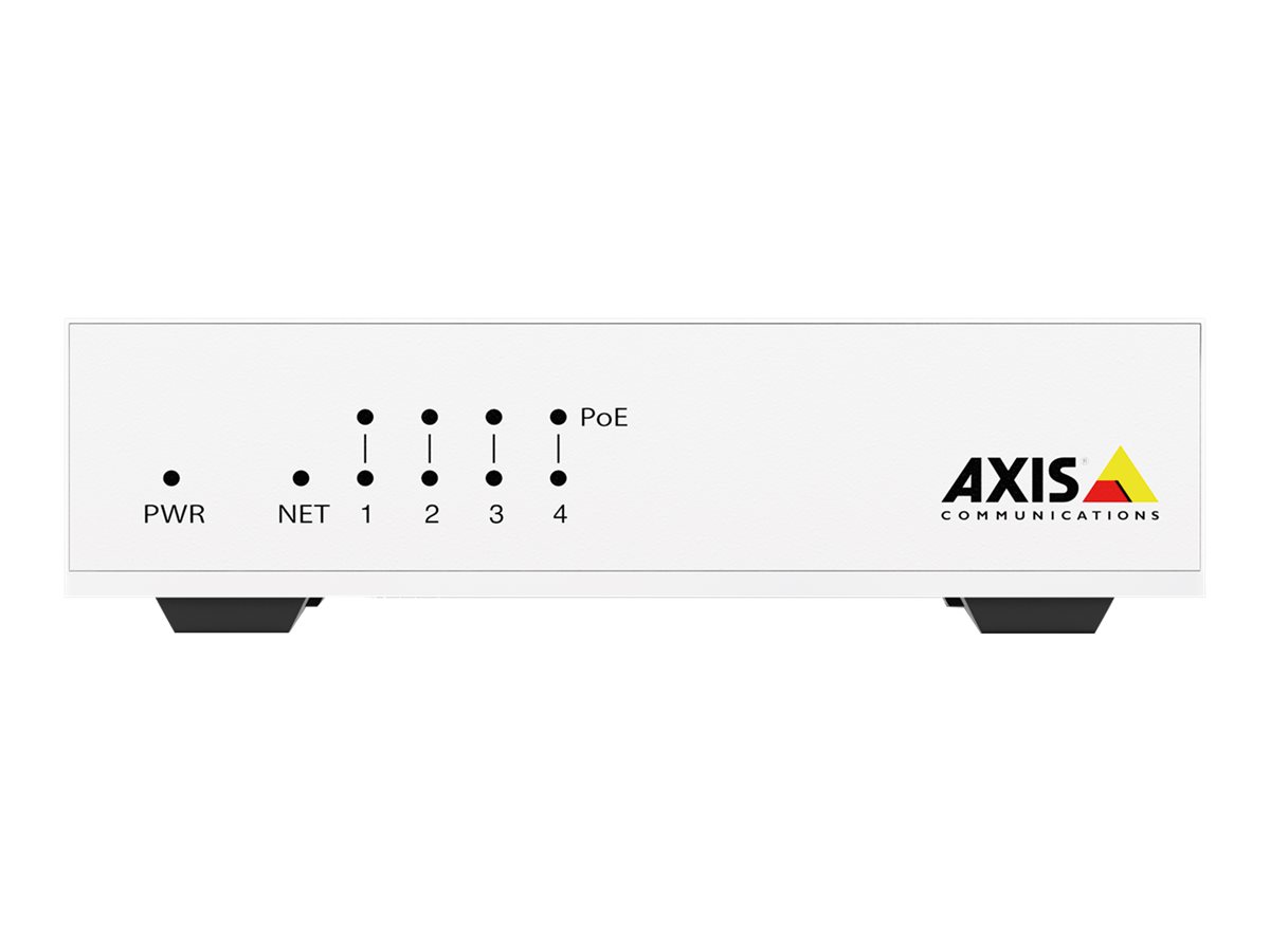 Axis D8004 Unmanaged PoE Switch 4-Port 10/100 Fast Ethernet PoE+ 60 W Weiß