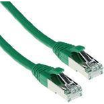 ACT Green 2 meter SFTP CAT6A patch cable snagless with RJ45 connectors. Cat6a s/ftp snagless gn 2.00m (FB6702)