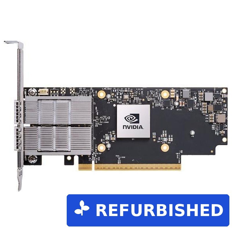 NVIDIA ConnectX-7 Netzwerkadapter PCIe 5.0 x16 NDR200/200GbE Dual-Port QSFP112 (900-9X7AH-0078-DTZ) (geöffnet)