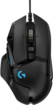 Logitech G502 HERO Gaming-Mause mit HERO Sensor (RGB-Mäuse, 16.000 DPI, 11 programmierbare Tasten, Laptop- und PC-Computermaus, 5 anpassbare Gewichte, Balance-Tuning) (910-005471)
