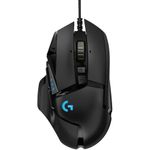 Logitech G502 HERO Gaming-Mause mit HERO Sensor (RGB-Mäuse, 16.000 DPI, 11 programmierbare Tasten, Laptop- und PC-Computermaus, 5 anpassbare Gewichte, Balance-Tuning) (910-005471)