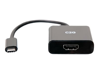 C2G Videoadapter USB-C auf HDMI 4K 60 Hz 0,2 m Schwarz