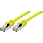 Patchkabel S/FTP (PiIMF), Cat 6A (EIA/TIA), gelb, 0,5 m Patchkabel mit besonders schmalem Knickschutz (858419)
