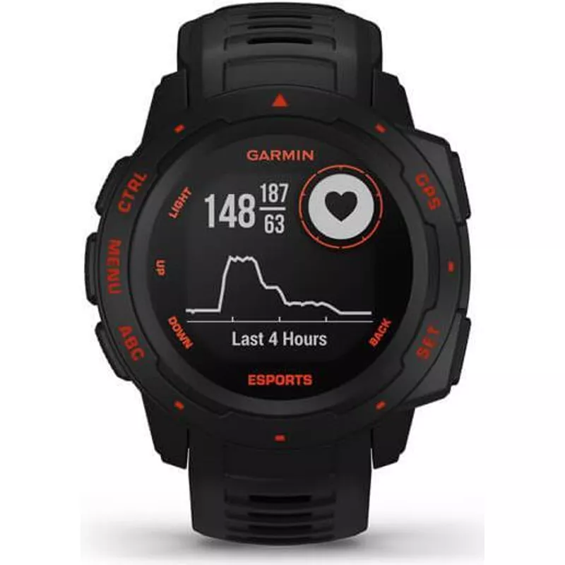 Garmin Instinct Esports Edition MIP Schwarz - Rot GPS (010-02064-72) (geöffnet)