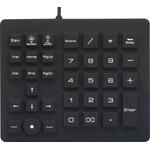 Renkforce USB-Nummernblock Spritzwassergeschützt, Staubgeschützt, mit Trackball Schwarz (RF-4791687)