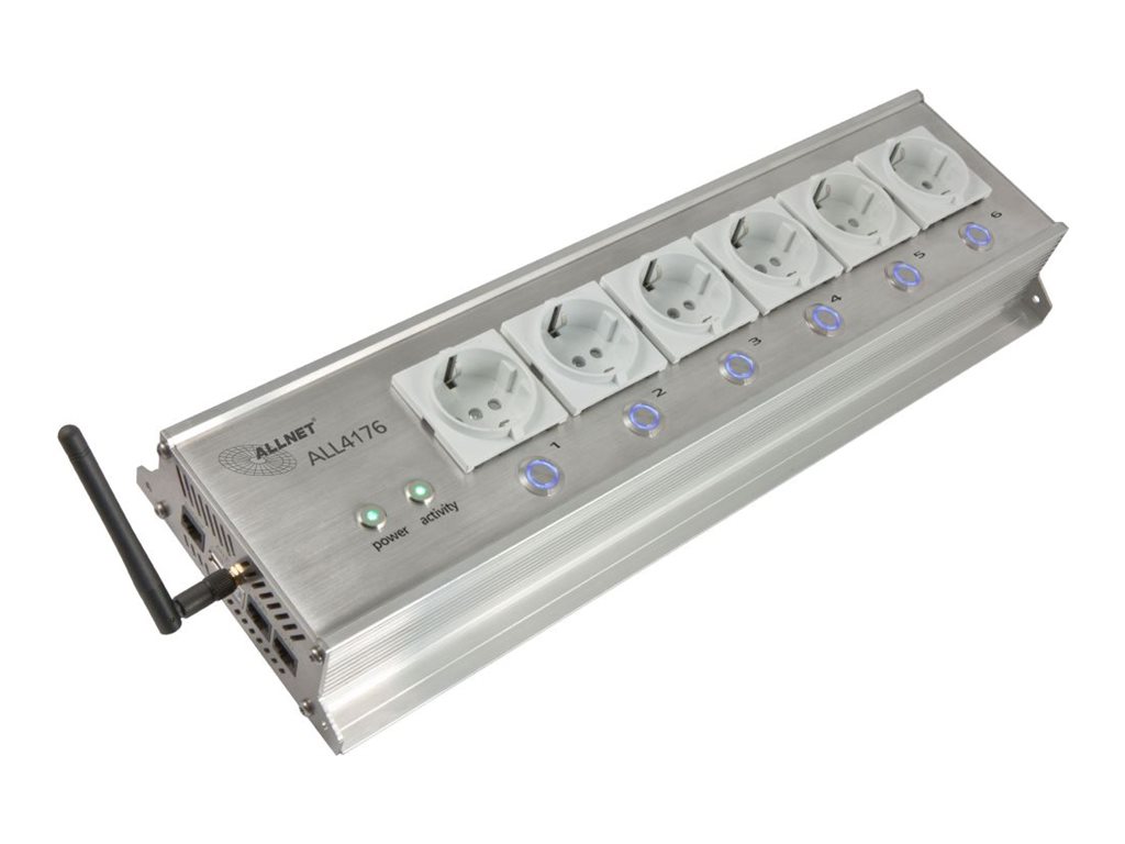 ALLNET MSR IO ALL4176v3 Steckdosenleiste 6-fach WLAN Ethernet