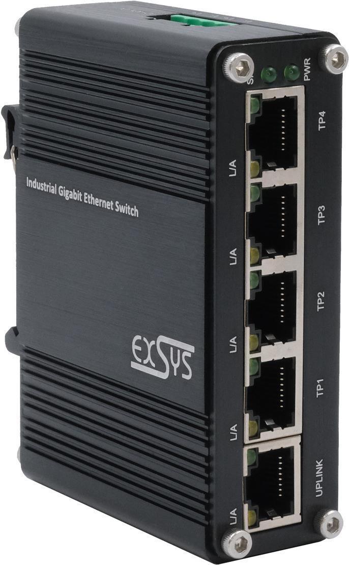 EXSYS GmbH Mini 5-Port Ethernet Switch - 5*10/100/1000Tx (EX-62020)