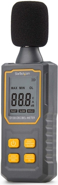 StarTech.com Handheld Digital Sound Meter, Noise/Decibel Level Reader (D130-DECIBEL-METER)