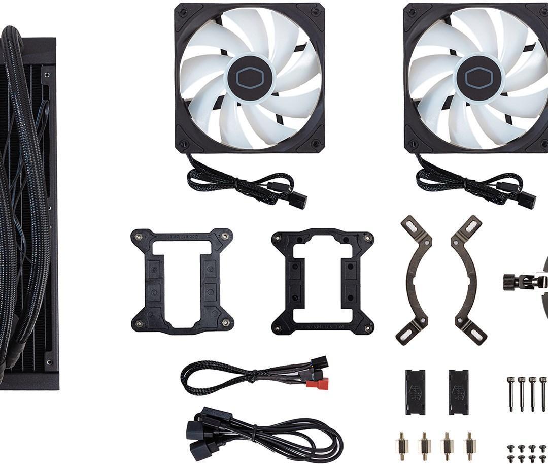 Cooler Master MasterLiquid Lite 240L Core ARGB Prozessor-Flüssigkeitskühlsystem Schwarz