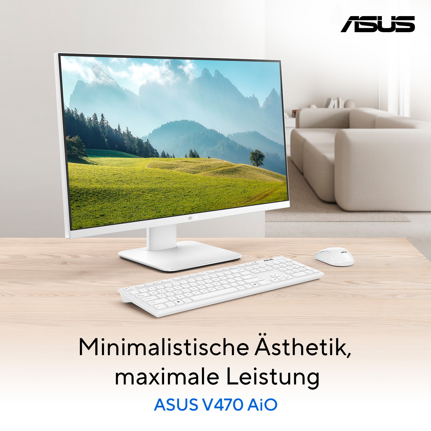 ASUS V400 V470VAK-WPE497W 27" Intel Core 5 210H 16 GB RAM 512 GB SSD Weiß