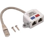Helos T-Adapter Cat 5e ISDN/ISDN Cable-Sharing Adapter 0,15m (263835)