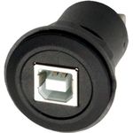 EXSYS GmbH Einbau-Adapter USB-B Buchse zu USB-A Buchse, USB 2.0 (EX-49213)